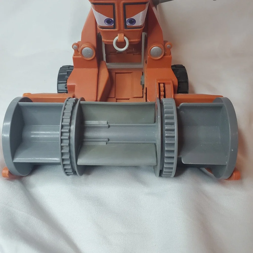 Disney Pixar Cars Chase And Change Frank The Combine Toy with Bin!